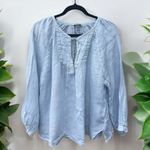 Joie  (Anthropologie) 100% Linen Long Sleeve Top Large Photo 0