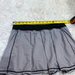 Kyodan Striped Pleated Athletic Skort Skirt Black White Large Photo 6