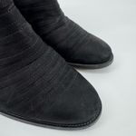 Paul Green  Malibu Sliced Zip Bootie Black Nubuck Leather Ankle Sz 10 EU40.5 Photo 2