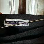 Amanda Smith Vintage 90s Black Wool Wrap Skirt Photo 3