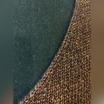 Loft Shimmer V-Neck Sweater in Metallic Bronze/Burgundy Size Large Photo 10