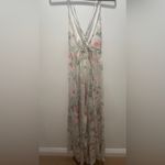 Aakaa  Floral Maxi Thin Back Cross Strap Summer Dress Size M Party Bridal Shower Photo 3