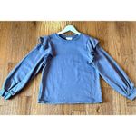 Universal Threads Universal Threadâpurple grey ruffle shoulder crewneck sweater M Photo 9