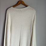 Toteme Cable wool blend Knit Midi Dress Small White Photo 10