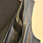 Max Studio M Faux Leather Suede Zip Sleeveless Vest Dress Black Womens Size M Size M Photo 4