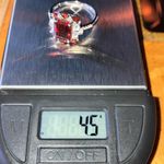Red Labradorite Vermelho Red Garnet Sterling Silver Ring Size 9.75 Photo 8