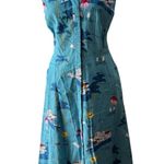 BODEN Dress 12 100% Cotton Resort Boho Beach RARE Riviera Mediterranean Seaside Blue Photo 5
