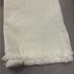 Mud Pie  white pants size XS NWT fringe detail at the bottom coastal preppy Photo 3