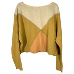 Free People  Montauk Pieced Sweatshirt Khaki Combo Size XS Photo 7