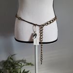 Nine West Bronze Metal Chain Boho Belt M/L Photo 1