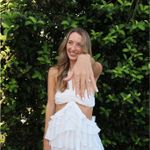12th Tribe  Chateau White Ruffle Maxi Dress Photo 4