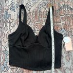 Blashe Los Angeles NWT Black Sleeveless Corset Bustier Crop Top Zipper Medium Photo 8