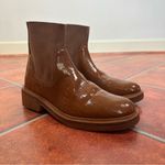 Free People Crocodile Embossed Chelsea Ankle Boots Photo 3