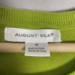 August Silk  Sweater Tank Top Sleeveless Cotton‎ Modal Women Sz Medium Lime Green Photo 7