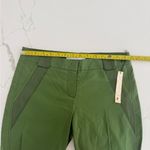 Susana Monaco  green gorgeous pants with silk detail - size 2 - bootcut Photo 6