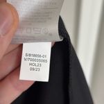 Banana Republic NWT  Factory Satin Collared Wrap Midi Dress in Black - Size 4 Photo 8