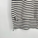 ZARA  Woman Classic V-Neck‎ Short Sleeve Black And White Short Sleeve Tunic Top Photo 6