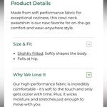 LL Bean Cozy Pullover in Blue Size M Photo 2