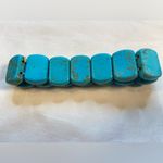 Turquoise blue bead bracelet on elastic.‎ Or bead something of your own Photo 4