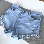 Wrangler Vintage  Light Wash Distressed Denim Cutoff Shorts Waist 38” Photo 6