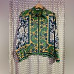 ZARA | Women's Paisley Scarf Blouse, size M Photo 3