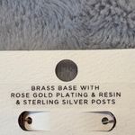 Pura Vida NWT Rose Gold Hoop Earrings w/ Moonstone and Cubic Zirconia Photo 5