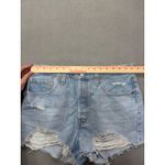 Levi's Women's Size 31 Denim 501 Shorts Distressed Ripped Frayed Hem Light Wash Photo 9