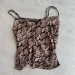 ASTR Snake Print Cowl Neck Top Size Small Photo 1
