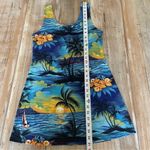 Tropical Blue Swim Cover Up Dress Xl Photo 5