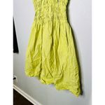 EDUN CHOI X RTR Neon Green 100% Cotton Scoop Neck Poplin Midi Dress Size 2 Photo 5