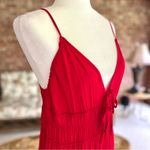 Mi Ami Francesca’s Jumpsuit Wide Leg Cropped Red XL (jrs) Cocktail Boho Dressy Size undefined Photo 9