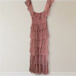 Petal and Pup  Belle Tiered Tulle Ruffle Polka Dot Maxi Dress Photo 1