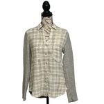 Holding Horses Forsby Plaid Button Up Tunic Blouse S Gauze Lagenlook Minimalist Photo 1