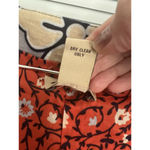 Elevenses Anthropologie 70’s Style Hippie Floral Velour Top Womens Size 4 Cotton Photo 2