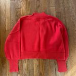 Zenana red boxy fit ribbed sweater pullover Photo 6