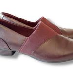 Clarks Collection Leather Slip-On Shoe Juliet Gem Burgundy Leather Women's Sz 9 Photo 0