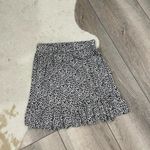 American Eagle  leopard print black white mini skirt Photo 0
