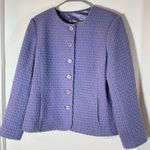 Appleseeds Jacket Womens Sz 14 80% Wool Lavender Knit Purple Size L Photo 2