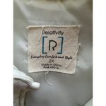 Relativity White Quilted Zip-Up Puffer Vest Womens 2X  Everyday Comfort Style Nyl Photo 3