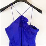 Topshop  Mini Blue Front Ruffled Dress Photo 3