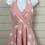 Wildfox  Star Pink Halter Peplum Top size S Photo 0