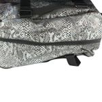 PINK - Victoria's Secret Pink Victoria Secret Black Silver Snakeskin Metallic Suitcase Large Carry On Photo 3
