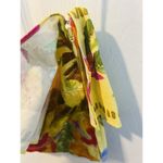 Sezane X Farm Rio Parioca Blouse One Shoulder Floral Cropped Top 40/US 8 Gold Photo 5