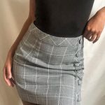 Forever 21 Neutral Plaid Mini Skirt Photo 0