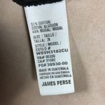 James Perse  Black Scoop Neck Tee Size 3 LARGE Photo 4