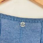 prAna  “Remi” dusty blue waffle texture ribbed pullover long sleeve top. Small. Photo 5