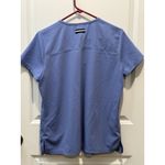 Beyond Scrubs Blue Women’s Scrub Top Medium Medical Shirt M Pockets Photo 4