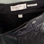 Abercrombie & Fitch Abercrombie curve love Black Vegan Leather high-rise pants Photo 7