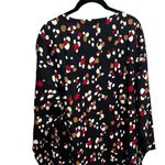 Kate & Mallory Women's 1X Multicolor Abstract V Neck Blouse Casual Art to Wear Photo 4