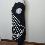 BCBG Maxazria black & white abstract midi dress size Small Photo 7